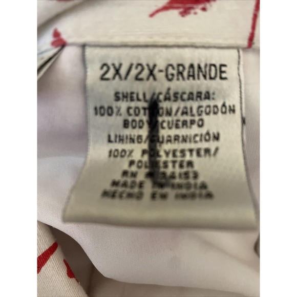 Liz Baker Woman Jacket Red Tan Floral Lined Size 2X Large Button Front C… - Picture 7 of 9